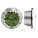 yanfind Timer Clay Banks Leaf Veins Drops Macro Closeup 60 Minutes Mechanical Visual Timer