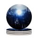 yanfind Ceramic Coasters (round) SciFi Futuristic City Energy  Dark Family Game Intellectual Educational Game Jigsaw Puzzle Toy Set