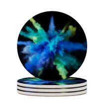 yanfind Ceramic Coasters (round) Burst  MacOS Sierra Family Game Intellectual Educational Game Jigsaw Puzzle Toy Set