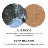 yanfind Ceramic Coasters (round) Images Pine Snow Wallpapers Outdoors Tree Cool Forest Winter Pictures Walk Female Family Game Intellectual Educational Game Jigsaw Puzzle Toy Set