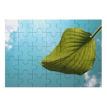 yanfind Picture Puzzle Leaf Sky Clouds Light Above Plant Against Silence Lonely Colour Simple Botany Family Game Intellectual Educational Game Jigsaw Puzzle Toy Set