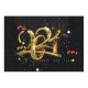 yanfind Picture Puzzle 2021 Year Golden Letters Calligraphic Ribbons Happy Party  Dark 5K Family Game Intellectual Educational Game Jigsaw Puzzle Toy Set