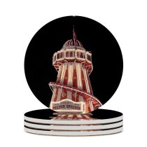 yanfind Ceramic Coasters (round) Images Ride Skelter Night Amusement Christmas Building Xmas Park  Architecture Royaume-Uni Family Game Intellectual Educational Game Jigsaw Puzzle Toy Set