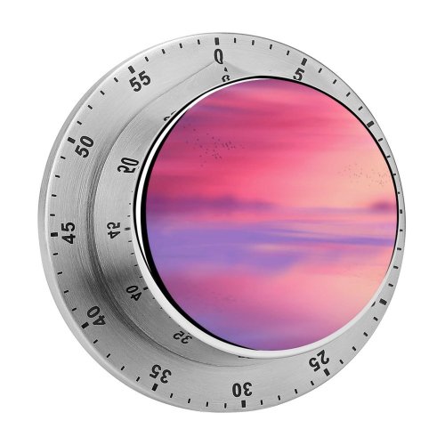yanfind Timer Coyle Sky Horizon Scenic Flying Birds Seascape Sunset 60 Minutes Mechanical Visual Timer