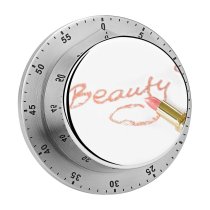 yanfind Timer Elegant  Focus Romance Shining Love Fashion Luxury Lipstick Art Glamour Decoration 60 Minutes Mechanical Visual Timer
