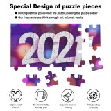 yanfind Picture Puzzle 2021 Year Happy Colorful Gradient Bokeh  5K Family Game Intellectual Educational Game Jigsaw Puzzle Toy Set