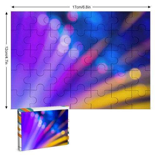 yanfind Picture Puzzle William Warby Abstract Bokeh Lights Multicolor Colorful Family Game Intellectual Educational Game Jigsaw Puzzle Toy Set