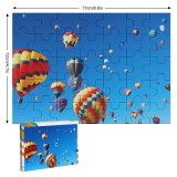 yanfind Picture Puzzle Hot  Balloons Festival Colorful Sky Family Game Intellectual Educational Game Jigsaw Puzzle Toy Set