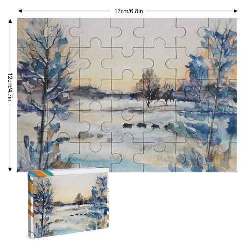 yanfind Picture Puzzle Portrait Family Game Intellectual Educational Game Jigsaw Puzzle Toy Set