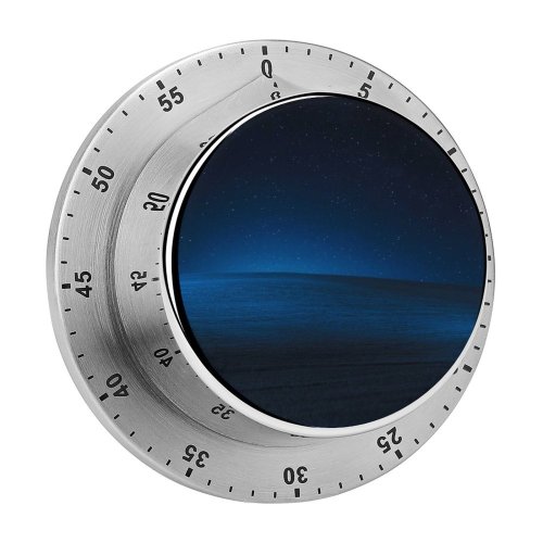 yanfind Timer  XP Landscape Hills Dark Night 60 Minutes Mechanical Visual Timer