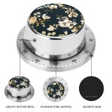 yanfind Timer Decor  Bloom Leave Garden Fabric Summer Beautiful Flower Backdrop Plant Decoration 60 Minutes Mechanical Visual Timer