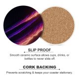 yanfind Ceramic Coasters (round) Dante Metaphor Abstract Rays Colorful Glowing Dark Family Game Intellectual Educational Game Jigsaw Puzzle Toy Set