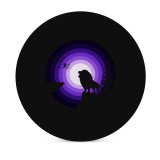 yanfind Ceramic Coasters (round) Suryapraveen Black Dark Minimal Lion Roaring Silhouette  Night Purple Family Game Intellectual Educational Game Jigsaw Puzzle Toy Set
