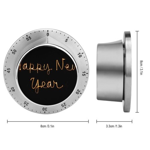 yanfind Timer Dark Celebrations Year Happy Year's Eve Greetings Holidays January Golden Letters Written 60 Minutes Mechanical Visual Timer
