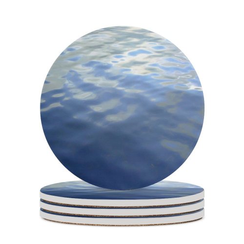 yanfind Ceramic Coasters (round) Soft Ripples Reflection  Sky Daytime Resources Sea Ocean Sunlight Wave Family Game Intellectual Educational Game Jigsaw Puzzle Toy Set