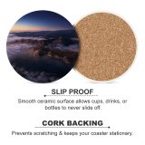 yanfind Ceramic Coasters (round) Big Sur Mountains Clouds Sunrise Morning MacOS Big Sur Daylight California Family Game Intellectual Educational Game Jigsaw Puzzle Toy Set