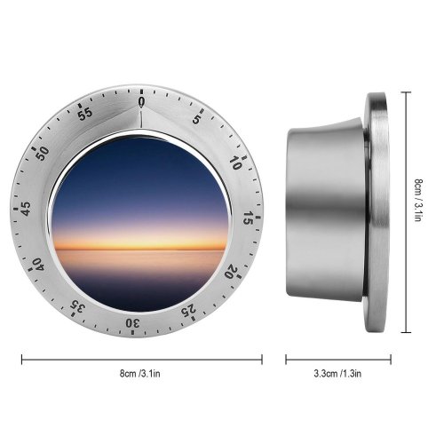 yanfind Timer Sunset Beach Beautiful Scenery Ocean Clear Sky Horizon Seascape 60 Minutes Mechanical Visual Timer