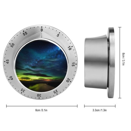 yanfind Timer Trey Ratcliff Black Dark Aurora Borealis  Clouds Zealand Dawn Night River 60 Minutes Mechanical Visual Timer