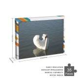 yanfind Picture Puzzle  Lake Quiet Bird Ducks Geese Swans Beak Wing Neck Waterfowl Sky Family Game Intellectual Educational Game Jigsaw Puzzle Toy Set