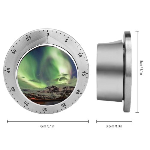 yanfind Timer Dominic Kamp Northern Lights Aurora Borealis Iceland 60 Minutes Mechanical Visual Timer
