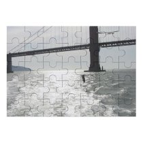 yanfind Picture Puzzle Golden Gate   Francisco Couple Suspension Sea Sky Fixed  River Family Game Intellectual Educational Game Jigsaw Puzzle Toy Set