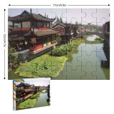 yanfind Picture Puzzle Chinese Riverbank Architecture Town Shanghai Canal Destinations Place Tradition Famous River Travel Family Game Intellectual Educational Game Jigsaw Puzzle Toy Set