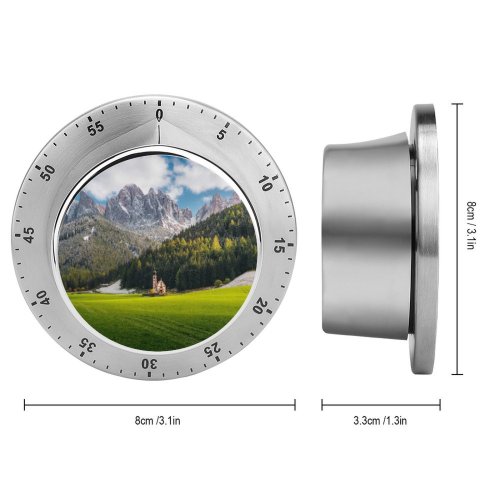 yanfind Timer Daniel Seßler Church St Johann Villnoss Italy Alps Dolomites  Range Snow 60 Minutes Mechanical Visual Timer