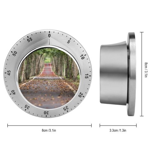 yanfind Timer Fall Trees Road Tarmac Woods Foliage 60 Minutes Mechanical Visual Timer