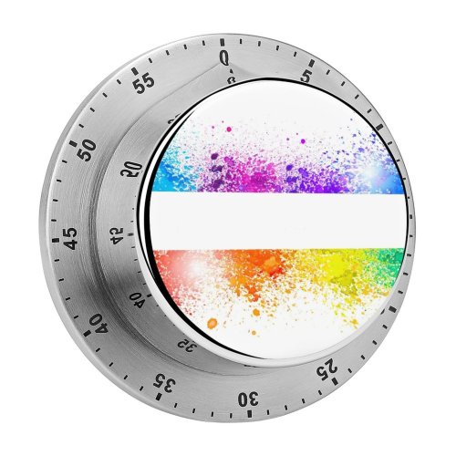 yanfind Timer Grunge Rough Splattered Purple Watercolor Blob Paints Vibrant Art Border Abstract Acrylic 60 Minutes Mechanical Visual Timer