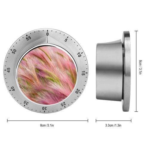 yanfind Timer Foxtail Barley OS X Mavericks Landscape Girly 60 Minutes Mechanical Visual Timer