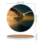 yanfind Ceramic Coasters (round) Gerd Altmann Seagull Birds Sunset Reflection Flying Bird Family Game Intellectual Educational Game Jigsaw Puzzle Toy Set