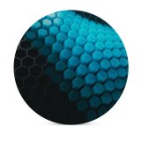 yanfind Ceramic Coasters (round) Dante Metaphor Abstract Hexagons Patterns Cyan Blocks Family Game Intellectual Educational Game Jigsaw Puzzle Toy Set