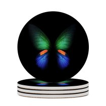 yanfind Ceramic Coasters (round) Dark Minimal Butterfly Galaxy Fold Family Game Intellectual Educational Game Jigsaw Puzzle Toy Set