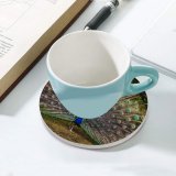 yanfind Ceramic Coasters (round) Paul Carmona  Grass Beautiful Feathers Bird Trees Colorful Family Game Intellectual Educational Game Jigsaw Puzzle Toy Set