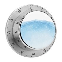 yanfind Timer Deep Snowing Christmas Home Snow Paints Drop Arranging Craft Abstract Winter Watercolor 60 Minutes Mechanical Visual Timer