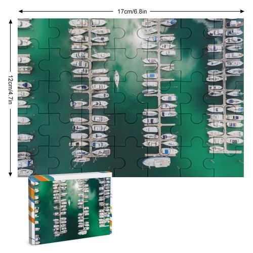 yanfind Picture Puzzle Symmetry Waterfront Gulf Destinations Club Riverbank Architecture Parking Travel Country High Mode Family Game Intellectual Educational Game Jigsaw Puzzle Toy Set