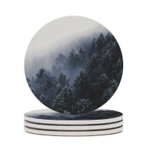 yanfind Ceramic Coasters (round) Images Koblenz Fog Mist Phone HQ Landscape Wallpapers Tree Winter Forest Pictures Family Game Intellectual Educational Game Jigsaw Puzzle Toy Set