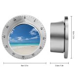 yanfind Timer Beach Seascape Turquoise Ocean  Horizon Clouds Sky Calm Landscape Scenery 60 Minutes Mechanical Visual Timer