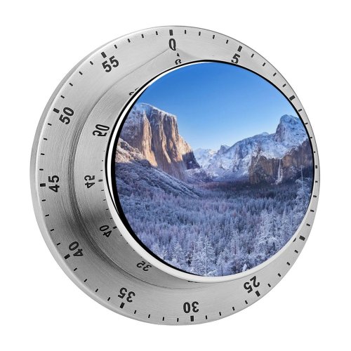 yanfind Timer Destin Yosemite National Park Mountains Winter Sunny Landscape California 60 Minutes Mechanical Visual Timer