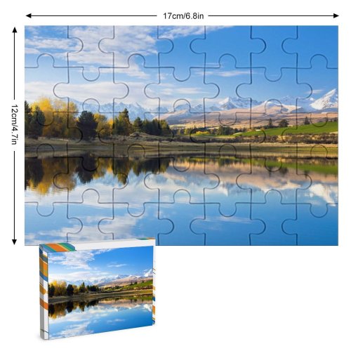 yanfind Picture Puzzle Destin Mount Hutton Lake Landscape Reflections Zealand Family Game Intellectual Educational Game Jigsaw Puzzle Toy Set