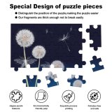 yanfind Picture Puzzle Dandelion Seeds Butterflies Plant Flowers Family Game Intellectual Educational Game Jigsaw Puzzle Toy Set