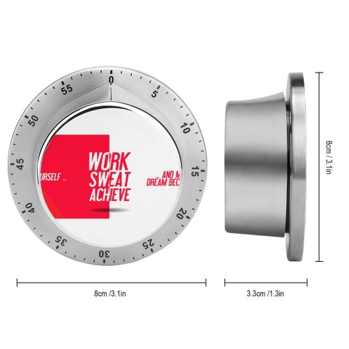 yanfind Timer Quotes Challenge Yourself Make Your Dream Become Reality Work Sweat Achieve Inspirational 60 Minutes Mechanical Visual Timer