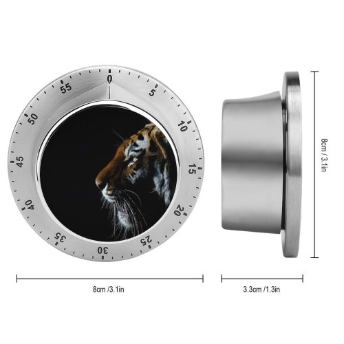 yanfind Timer Dark  Closeup Big Cat 60 Minutes Mechanical Visual Timer