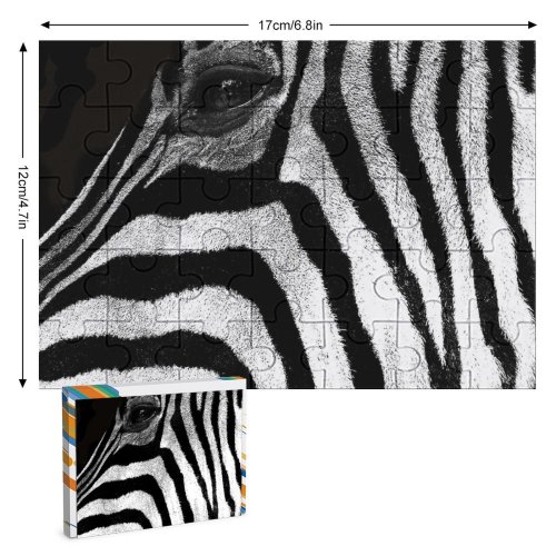 yanfind Picture Puzzle Zebra Wildlife Terrestrial  Snout Family Game Intellectual Educational Game Jigsaw Puzzle Toy Set