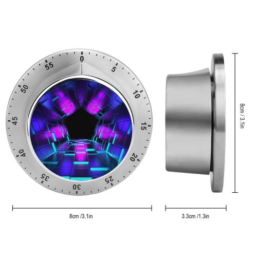 yanfind Timer Björn Crombach Abstract Shapes Purple Dark Vanishing Point Tunnel Pentagon 60 Minutes Mechanical Visual Timer