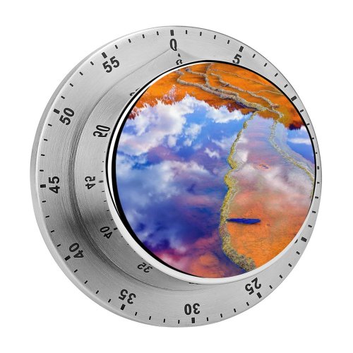 yanfind Timer River Acidic Río Tinto Reflections 60 Minutes Mechanical Visual Timer