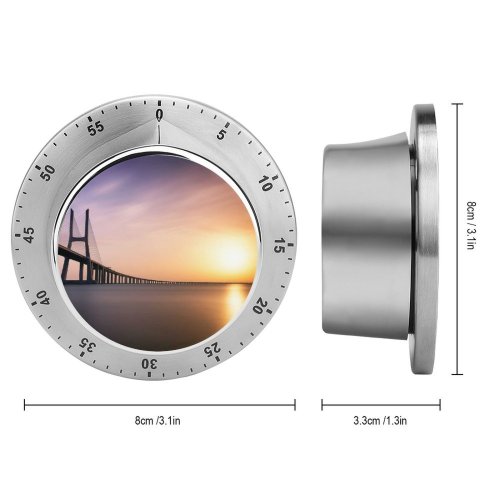 yanfind Timer William Warby Vasco Da Gama  Lisbon Portugal Tagus River Sunrise Dawn 60 Minutes Mechanical Visual Timer