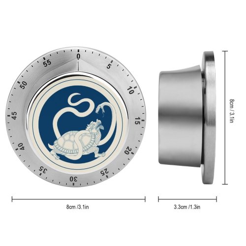 yanfind Timer Constellation Austria Taoism Warrior Art Locket Turtle Mythological  China  Four 60 Minutes Mechanical Visual Timer