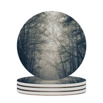 yanfind Ceramic Coasters (round) Grey Wallpapers Family Game Intellectual Educational Game Jigsaw Puzzle Toy Set