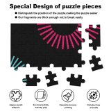 yanfind Picture Puzzle Abstract Black Dark Minimal Cyan Gears Minimalist AMOLED Family Game Intellectual Educational Game Jigsaw Puzzle Toy Set